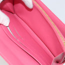 LOUIS VUITTON Vernis Porte Monnaie Credit Wallet Fusha Pink M91236 Auth 192227V-19
