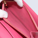 LOUIS VUITTON Vernis Porte Monnaie Credit Wallet Fusha Pink M91236 Auth 192227V-10