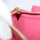 LOUIS VUITTON Vernis Porte Monnaie Credit Wallet Fusha Pink M91236 Auth 192227V-11