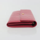 LOUIS VUITTON Vernis Porte Monnaie Credit Wallet Fusha Pink M91236 Auth 192227V-3