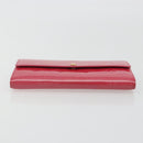LOUIS VUITTON Vernis Porte Monnaie Credit Wallet Fusha Pink M91236 Auth 192227V-6