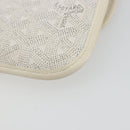 GOYARD Herringbone Pouch PVC White Auth 192230-15