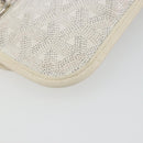 GOYARD Herringbone Pouch PVC White Auth 192230-16