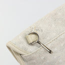 GOYARD Herringbone Pouch PVC White Auth 192230-8