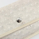 GOYARD Herringbone Pouch PVC White Auth 192230-17