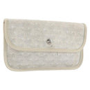 GOYARD Herringbone Pouch PVC White Auth 192230-1