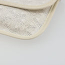 GOYARD Herringbone Pouch PVC White Auth 192230-7