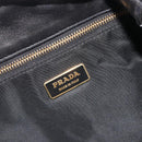 PRADA Tote Bag Nylon Black Gold Auth 192232A-15