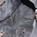 PRADA Tote Bag Nylon Black Gold Auth 192232A-16