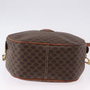 CELINE Macadam Canvas Hand Bag PVC Leather 2way Brown Gold Auth 192234-6