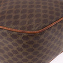 CELINE Macadam Canvas Hand Bag PVC Leather 2way Brown Gold Auth 192234-16