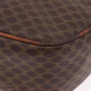 CELINE Macadam Canvas Hand Bag PVC Leather 2way Brown Gold Auth 192234-17