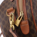 CELINE Macadam Canvas Hand Bag PVC Leather 2way Brown Gold Auth 192234-20
