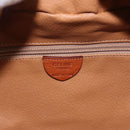 CELINE Macadam Canvas Hand Bag PVC Leather 2way Brown Gold Auth 192234-22