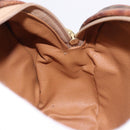 CELINE Macadam Canvas Hand Bag PVC Leather 2way Brown Gold Auth 192234-23