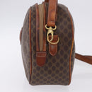 CELINE Macadam Canvas Hand Bag PVC Leather 2way Brown Gold Auth 192234-3