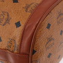 MCM Vicetos Logogram Shoulder Bag PVC Leather Brown Gold Auth 192235-11