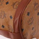 MCM Vicetos Logogram Shoulder Bag PVC Leather Brown Gold Auth 192235-13