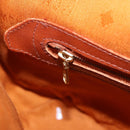 MCM Vicetos Logogram Shoulder Bag PVC Leather Brown Gold Auth 192235-21