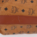 MCM Vicetos Logogram Shoulder Bag PVC Leather Brown Gold Auth 192235-6