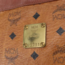 MCM Vicetos Logogram Shoulder Bag PVC Leather Brown Gold Auth 192237-15