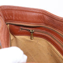 MCM Vicetos Logogram Shoulder Bag PVC Leather Brown Gold Auth 192237-21