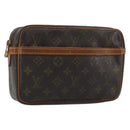 LOUIS VUITTON Monogram Compiegne 23 Clutch Bag M51847 LV Auth 192239-1