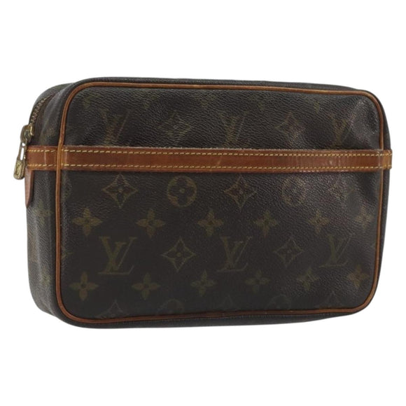 LOUIS VUITTON Monogram Compiegne 23 Clutch Bag M51847 LV Auth 192239