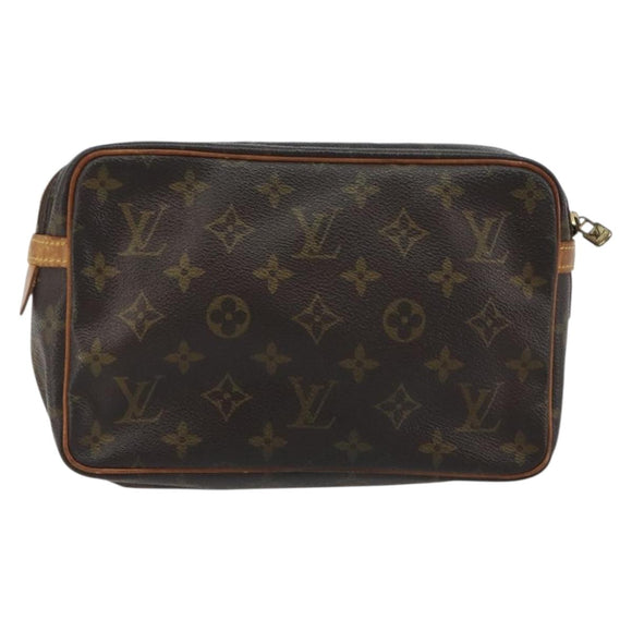 LOUIS VUITTON Monogram Compiegne 23 Clutch Bag M51847 LV Auth 192239