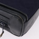 GUCCI Micro GG Canvas Shoulder Bag Navy Gold Auth 192243-10