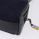 GUCCI Micro GG Canvas Shoulder Bag Navy Gold Auth 192243-13