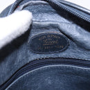 GUCCI Micro GG Canvas Shoulder Bag Navy Gold Auth 192243-16