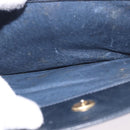 GUCCI Micro GG Canvas Shoulder Bag Navy Gold Auth 192243-20