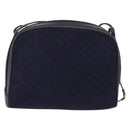 GUCCI Micro GG Canvas Shoulder Bag Navy Gold Auth 192243-3