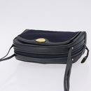 GUCCI Micro GG Canvas Shoulder Bag Navy Gold Auth 192243-6