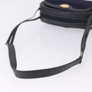 GUCCI Micro GG Canvas Shoulder Bag Navy Gold Auth 192243-7