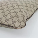 GUCCI GG Supreme Hand Bag PVC Beige Silver 117551 Auth 192245-10
