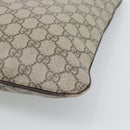 GUCCI GG Supreme Hand Bag PVC Beige Silver 117551 Auth 192245-12