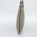 GUCCI GG Supreme Hand Bag PVC Beige Silver 117551 Auth 192245-4