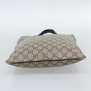 GUCCI GG Supreme Hand Bag PVC Beige Silver 117551 Auth 192245-9