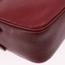 Miu Miu Shoulder Bag Leather Red Gold Auth 192246V-15