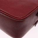 Miu Miu Shoulder Bag Leather Red Gold Auth 192246V-16