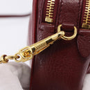 Miu Miu Shoulder Bag Leather Red Gold Auth 192246V-9