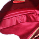 Miu Miu Shoulder Bag Leather Red Gold Auth 192246V-10