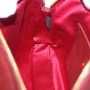 Miu Miu Shoulder Bag Leather Red Gold Auth 192246V-21