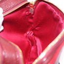 Miu Miu Shoulder Bag Leather Red Gold Auth 192246V-23