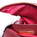 Miu Miu Shoulder Bag Leather Red Gold Auth 192246V-11