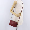 Miu Miu Shoulder Bag Leather Red Gold Auth 192246V-26