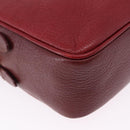Miu Miu Shoulder Bag Leather Red Gold Auth 192246V-8