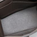 CELINE Trapeze Hand Bag Leather 2way Gray Silver Auth 192250V-10